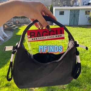 Sandy Liang Mini Black Bow bag baggu